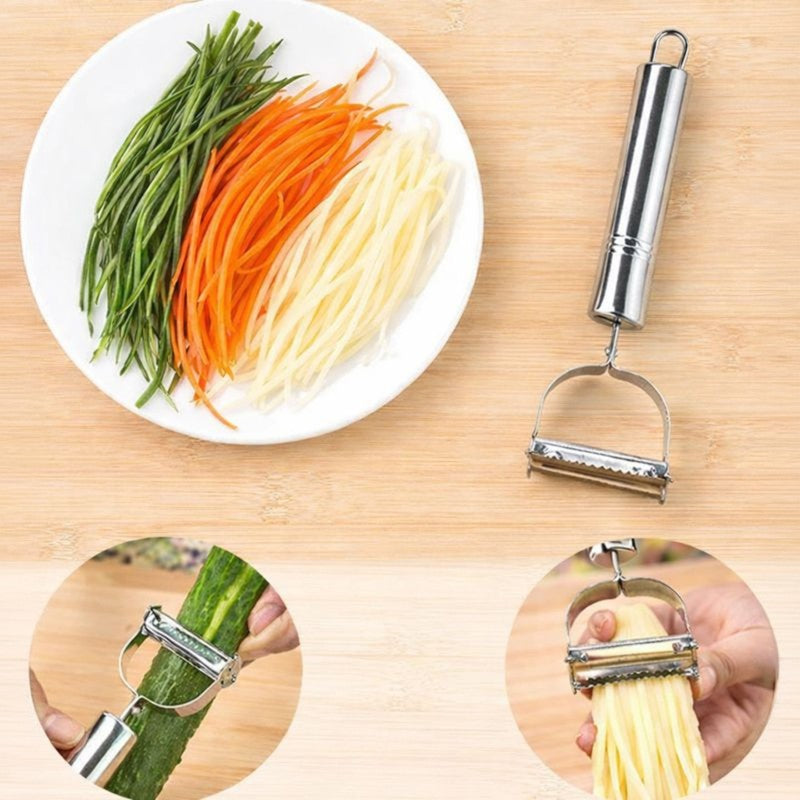 Dual Blade Stainless Steel Peeler & Julienne Tool media 4