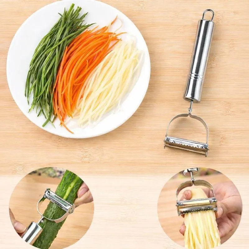 Dual Blade Stainless Steel Peeler & Julienne Tool media 4