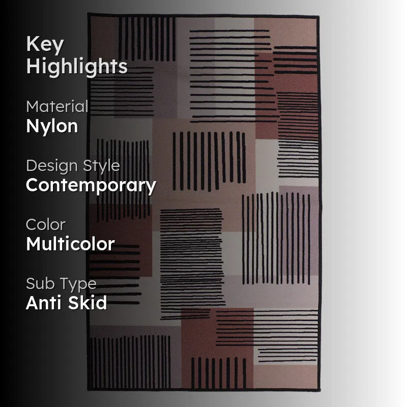 Grid & Stripes Anti-Skid Carpet media 2