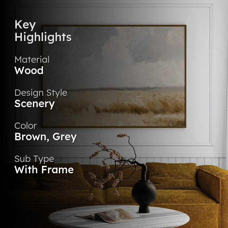 Savannah Meadows Wood Wall Art With Frame - Black media 2
