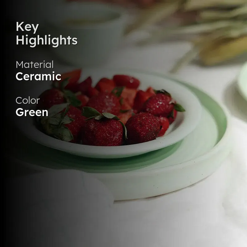 Lemongrass Handmade Dinner Plate - Single Piece media 2