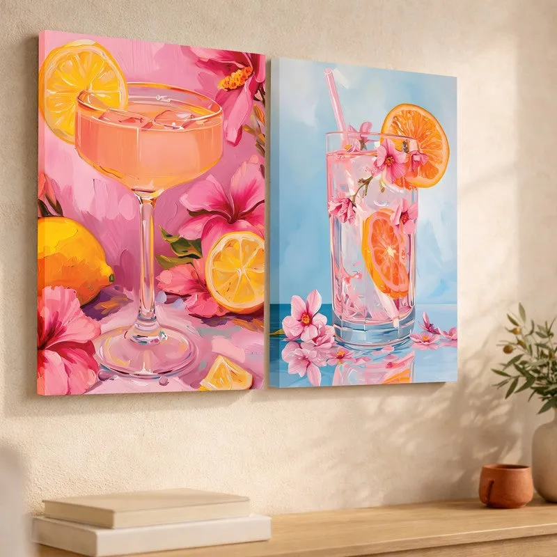 Drink Culture Canvas Wall Art - Set of Two media 3