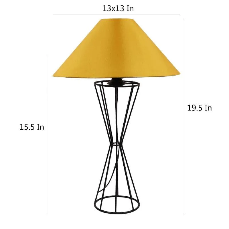 Sunglow Briar Fabric Table Lamp - Yellow,Black media 5
