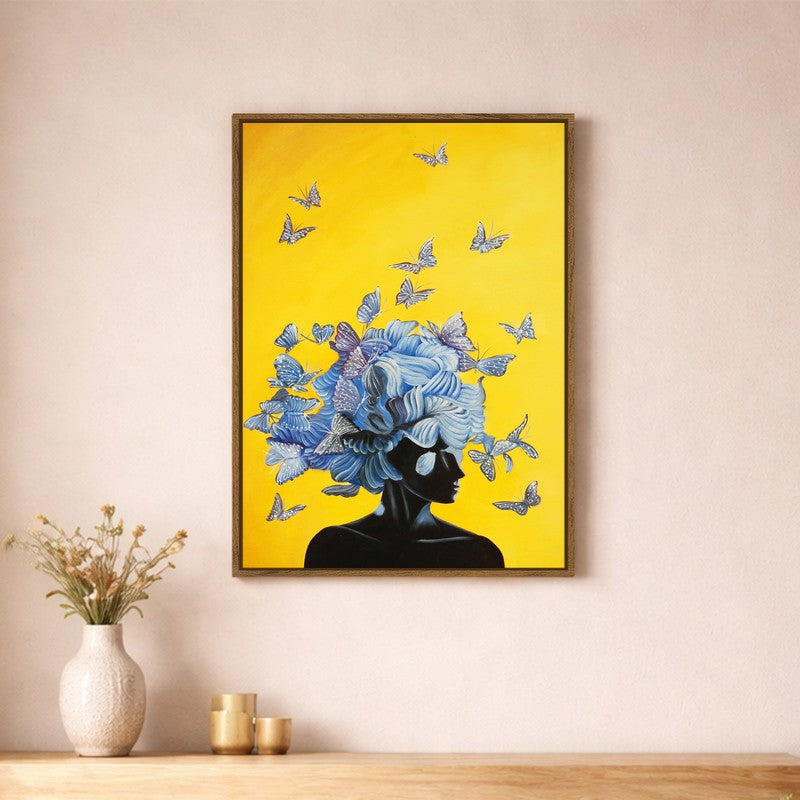 Wings of Her Canvas Wall Art With Frame
