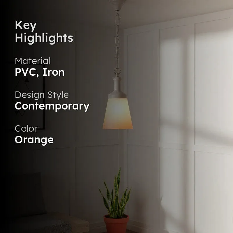Soft Orange PVC Ceiling Lamp media 2