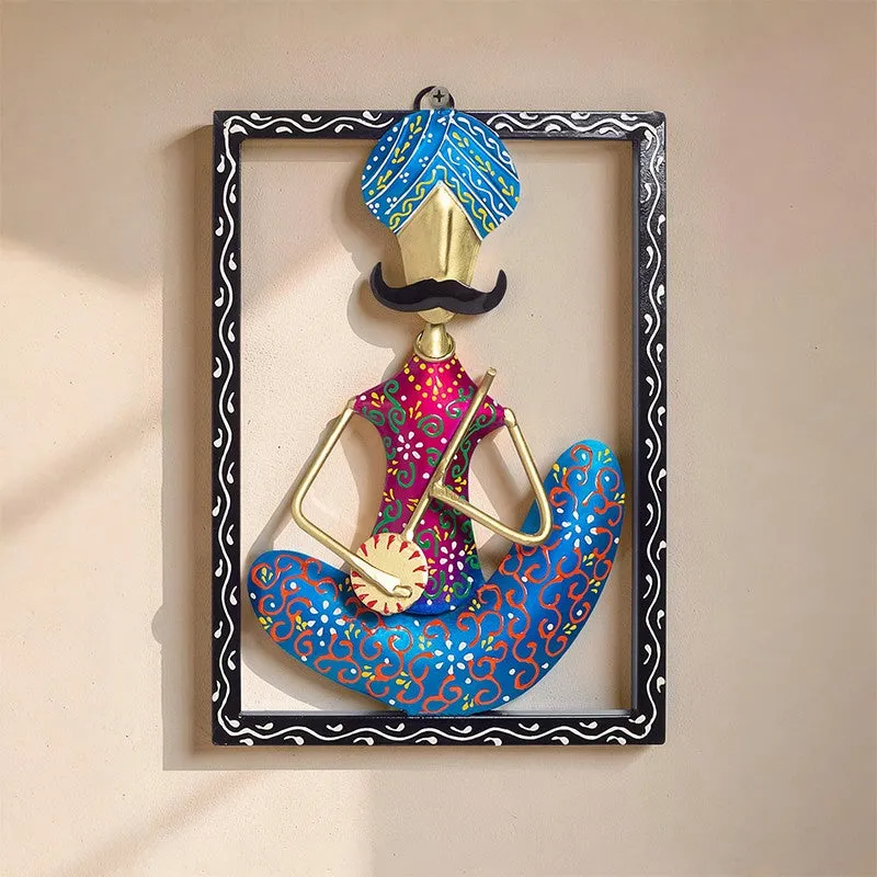 Folkart Iron Wall Accent - Blue,Maroon media 5