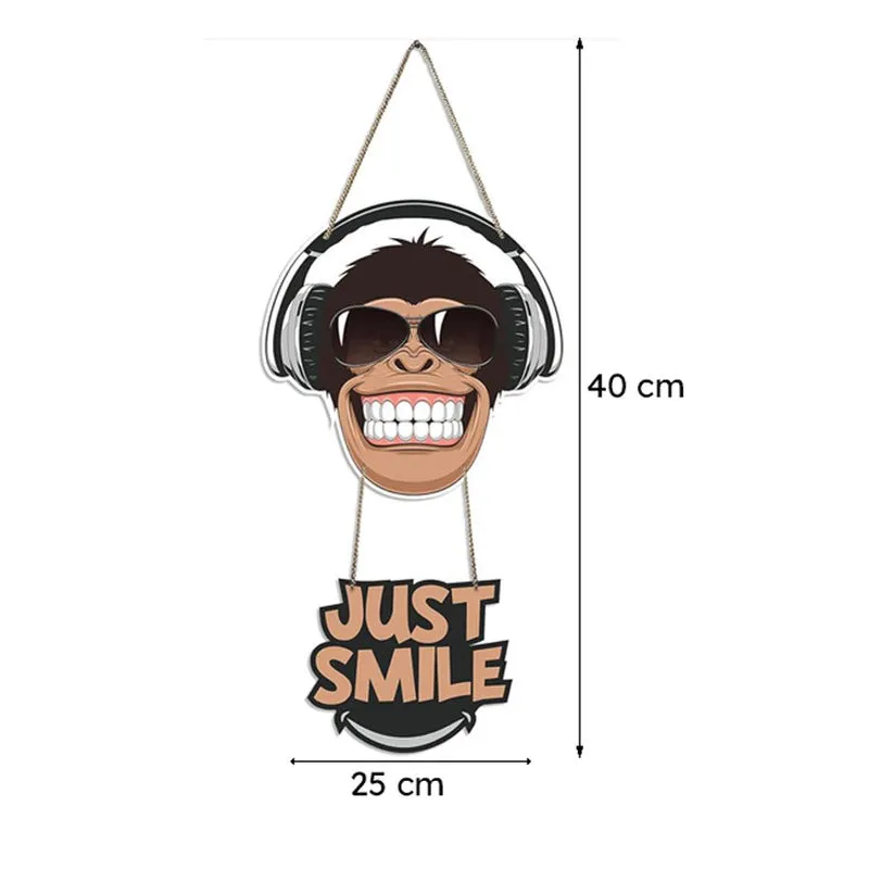 Just Smile Polyester & MDF Wall Hanging media 7