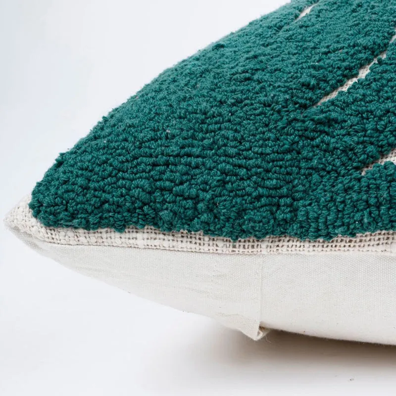 Olive Trail Tufted Cushion Cover media 7