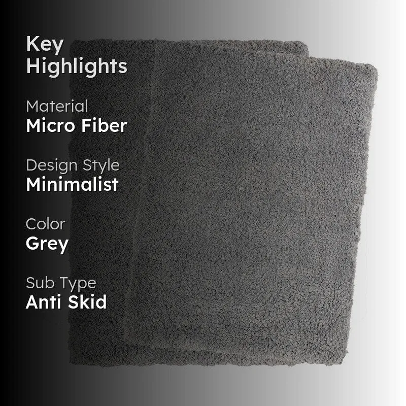SoakShield Bathmat (Grey) - Set Of Two media 2