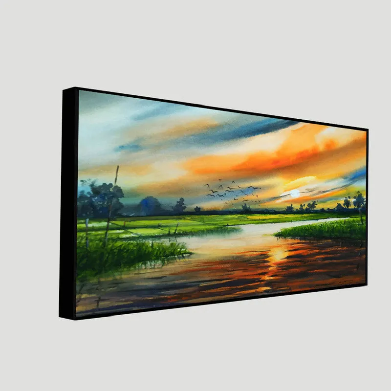 Twilight Scape Canvas Wall Painting media 4