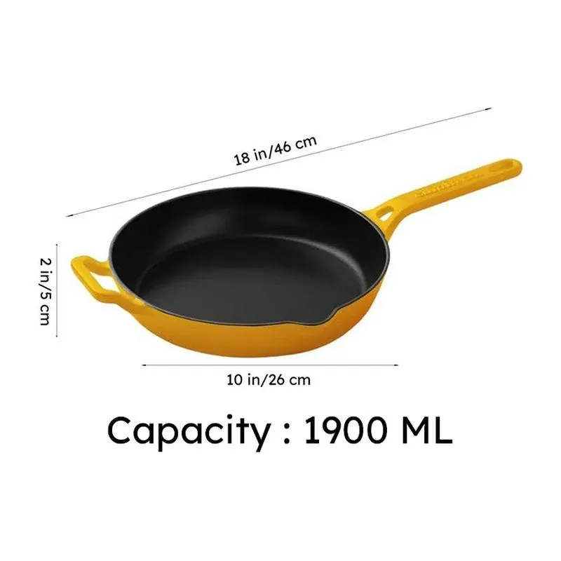 Cumin Co Enamel Cast Iron Frying Pan - 1900 mL media 9