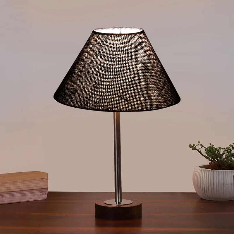 Sienna II Rodin Wooden Table Lamp - Blue,Silver,Brown media 2