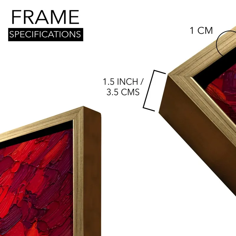 Autumn Emberwood Canvas Wall Painting With Frame media 8