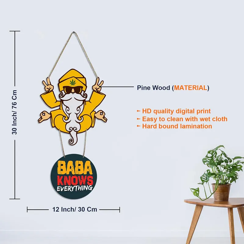 Baba Knows Polyester & MDF Wall Hanging media 7