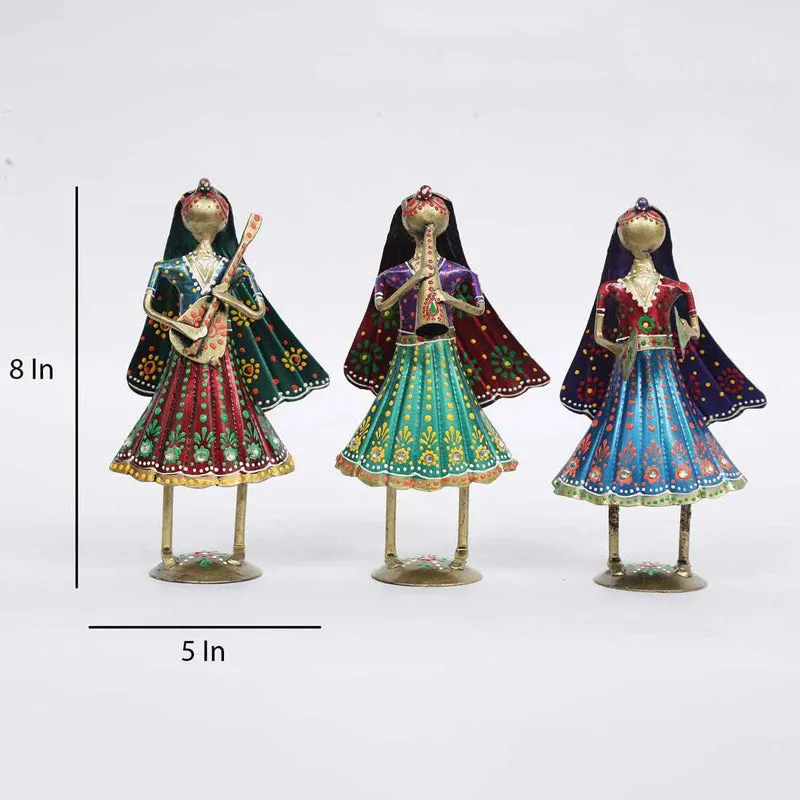 Dancing Troupe Ethnic Showpiece - Set Of Three media 7