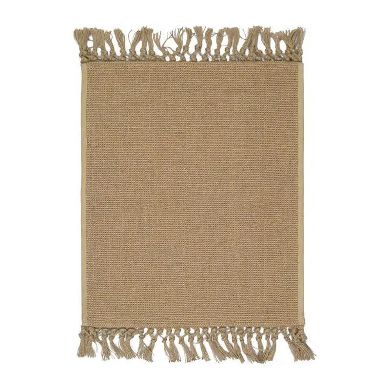 Santra Anti-Slip Jute Door Mats with Fringe media 7