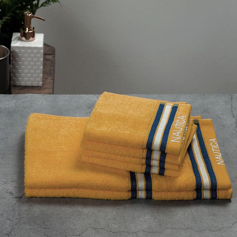 Nautica Dove Down Cotton Towel Set (Beige) - Set Of Six media 4