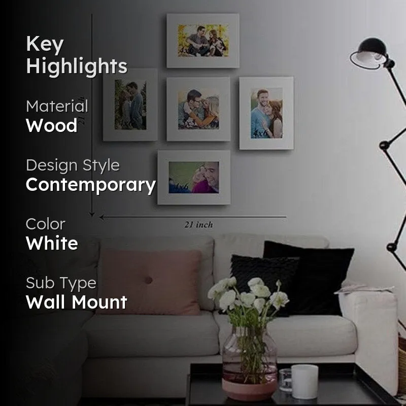 Ellery Wall Photo Frame - Set of Five media 2
