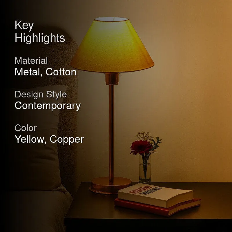 Kavira Rion Metal Table Lamp - Yellow media 2