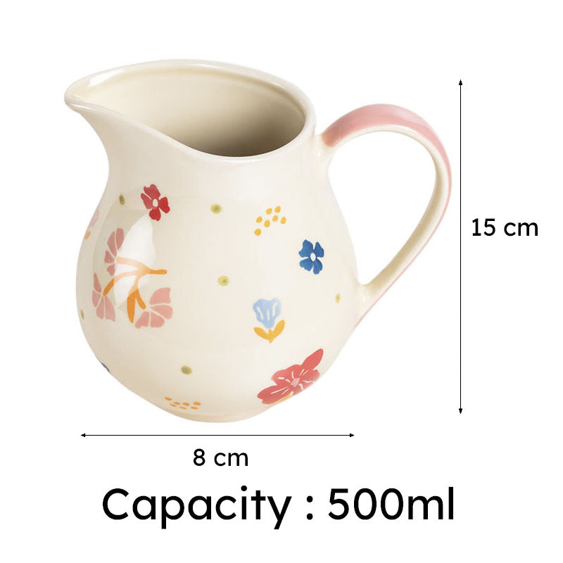 Petal Palette Handpainted Pitcher - 500 ML media 6