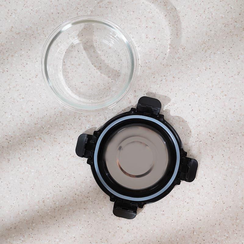 Lip Smack Black Glass Lunch Box (400 ML) - Set Of Three media 5