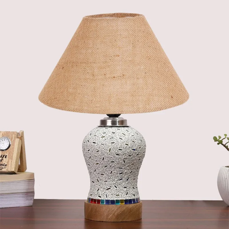 Silvra Wooden Table Lamp - Multicolor media 4