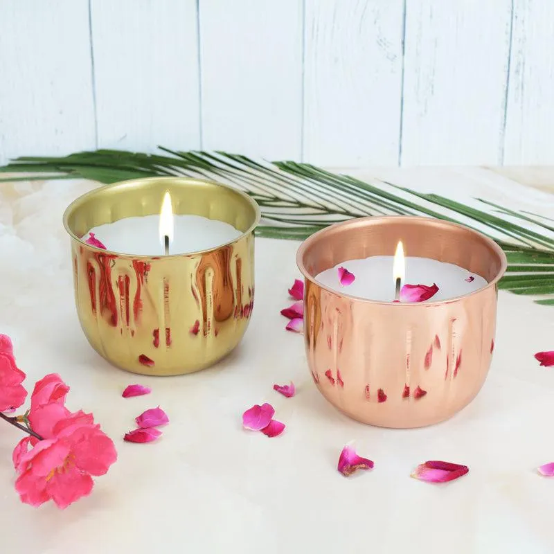 Nakshatra Vanilla Scented Festive Tealight Candle - Set Of Two media 1