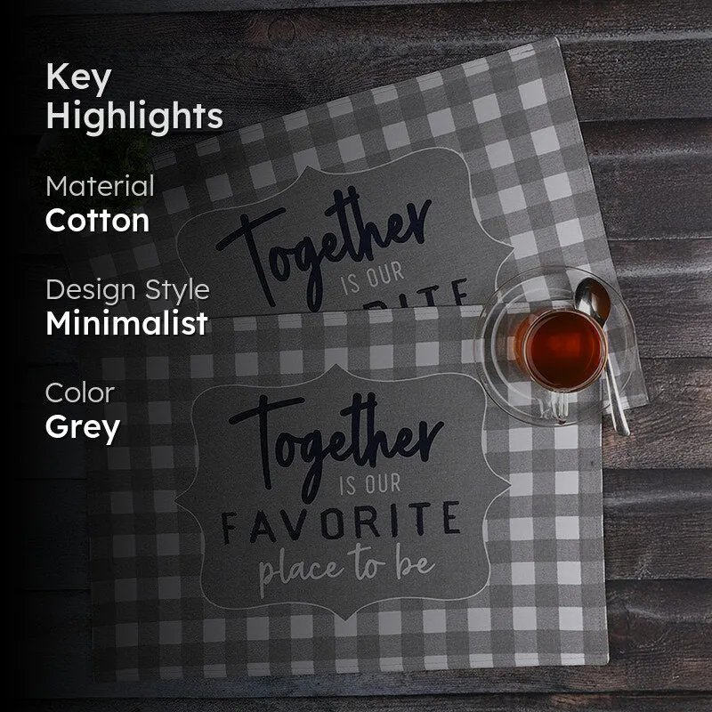 The Heart of Home Cotton Table Mat - Set Of Two media 2
