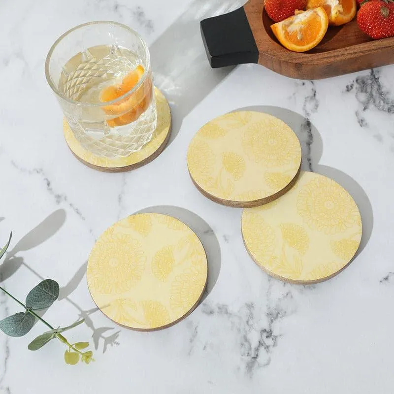 Daiyu Mangowood Coasters - Set Of Four media 3