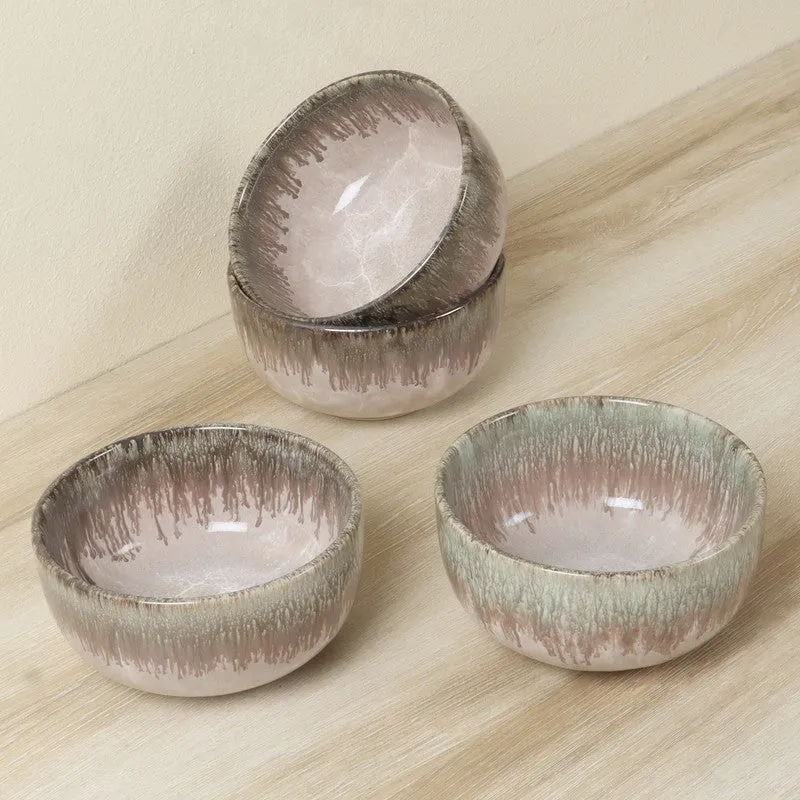 SnackSense Bowl (Pink,400 mL Each) - Set Of Four media 4