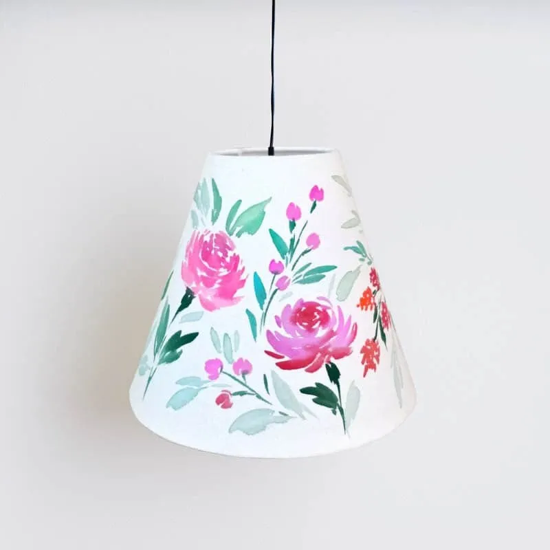 Bloomera Groom Handpainted Fabric Ceiling Lamp media 4