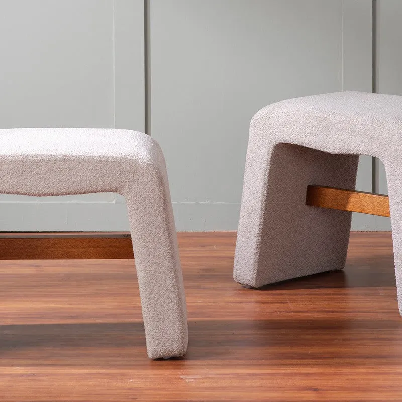 Hearth Fabric Stools (Beige) - Set of Two media 8