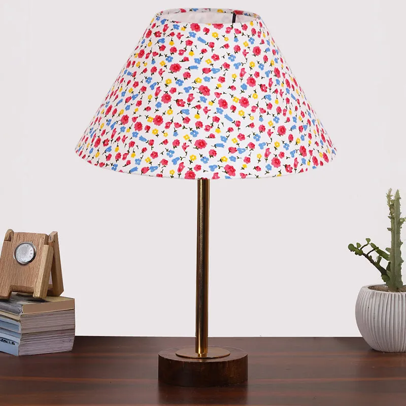 Fleura Rodin Cone Wooden Table Lamp - Multicolor media 3