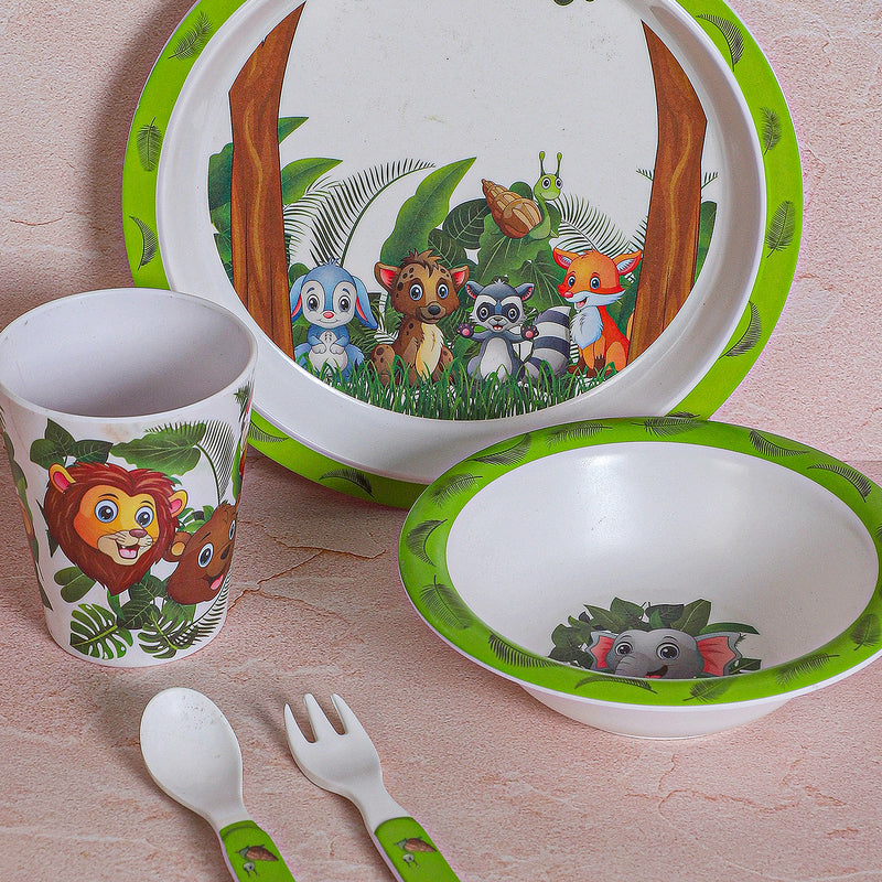 Jungle Mania Kids Dinner Set - Five Piece Set media 3