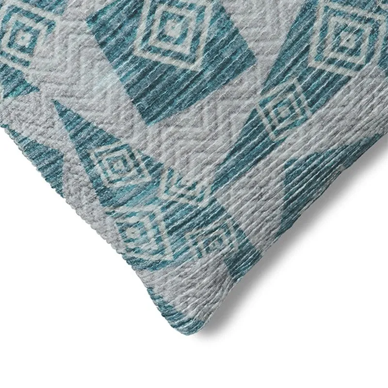 SquareDrift Cushion Cover (Blue) - Set Of Two media 4