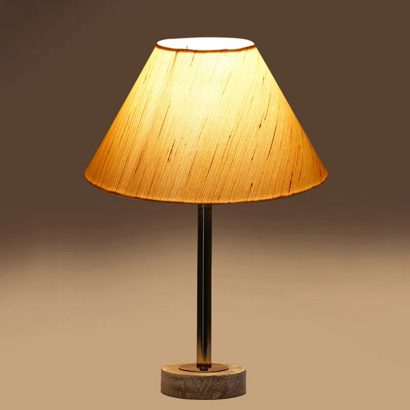 Cotin II Rodin Wooden Table Lamp - OffWhite,Gold,White media 6