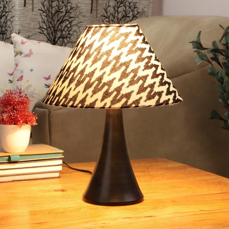 Chevronic Bowie Fabric Table Lamp - Black,White