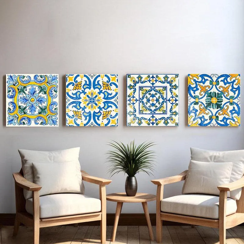 Mrida Ethnic Wall Art - Set of Four media 1