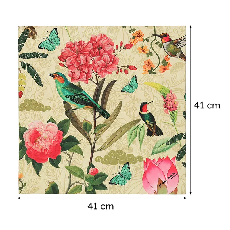 India Circus Botanical Song Canvas Wall Art - Set Of Three media 9