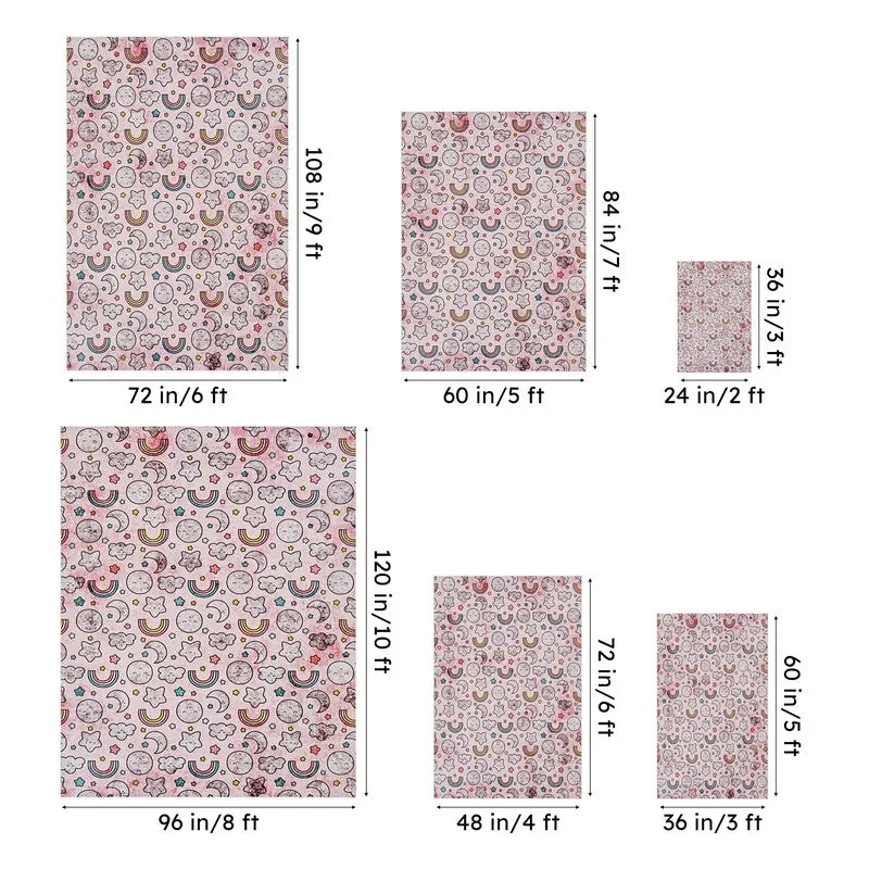 Lunar Light Lane Kids Polyester Anti-Skid Carpet - Pink media 14