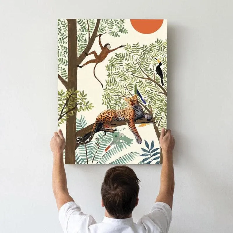 Jungle Jungle Par Chali Hain Canvas Wall Painting - Set Of Two media 3