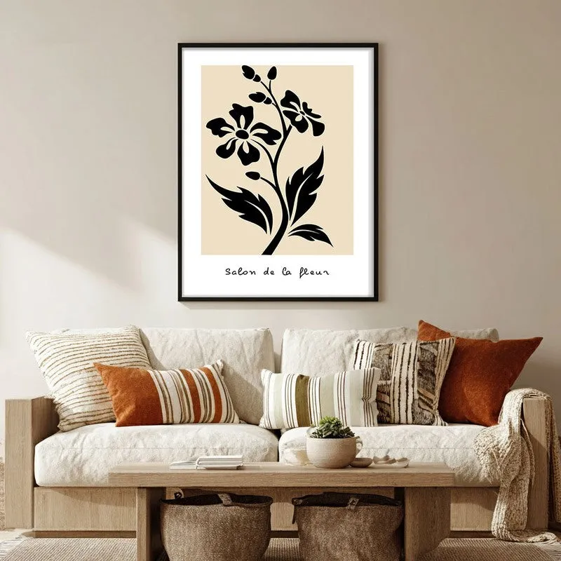 Bold Bloom Canvas Wall Painting With Black Frame media 5