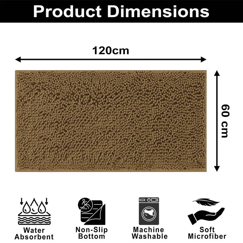 CalmCore Solid Microfiber Bath Mat - Brown media 8