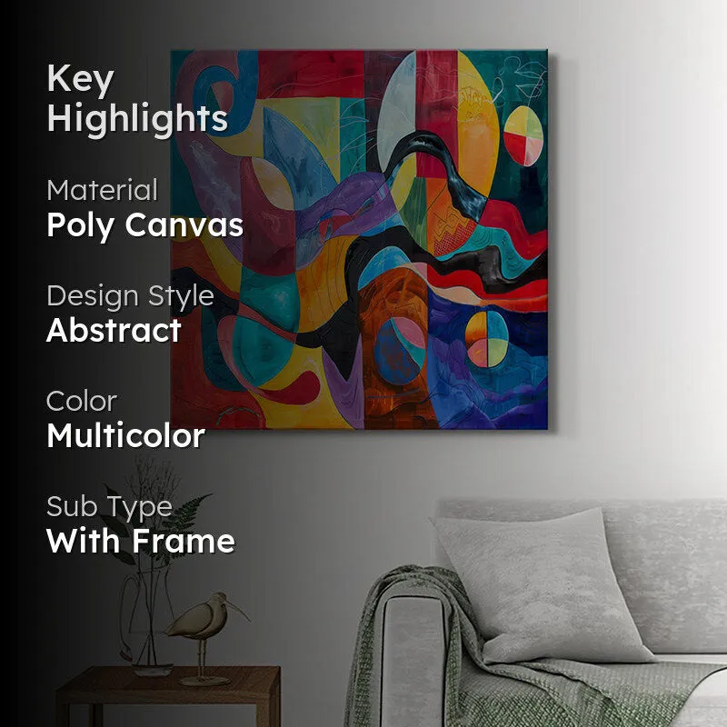 Colored Geometric Angles Wall Painting media 2