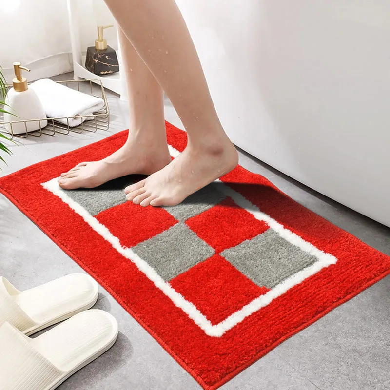 Zerix Cotton Bath Mat - Red media 3