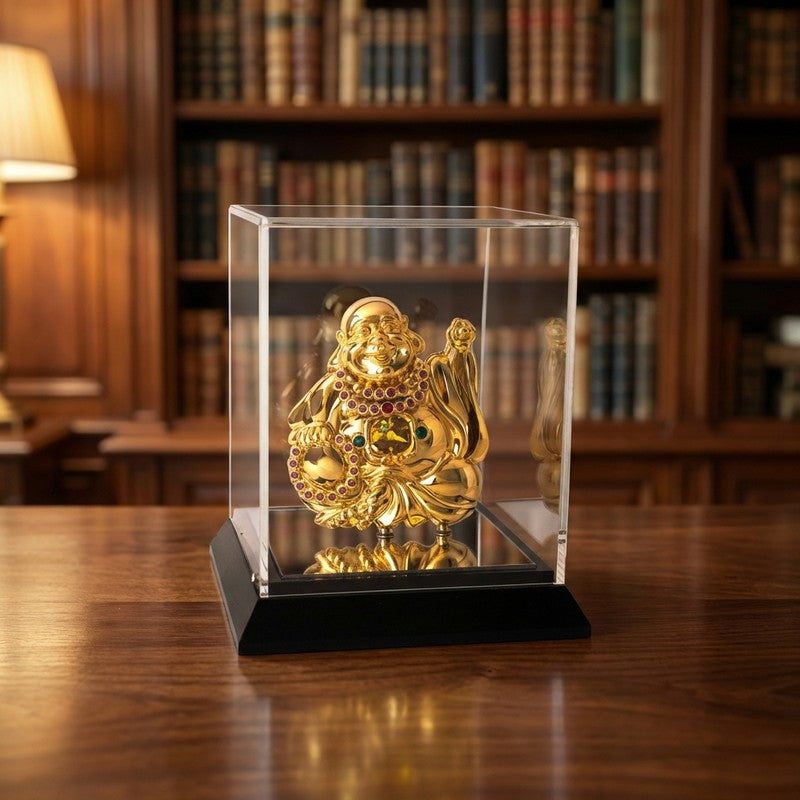 GoldenBudhha 24K Gold Plated Mild Steel Showpiece