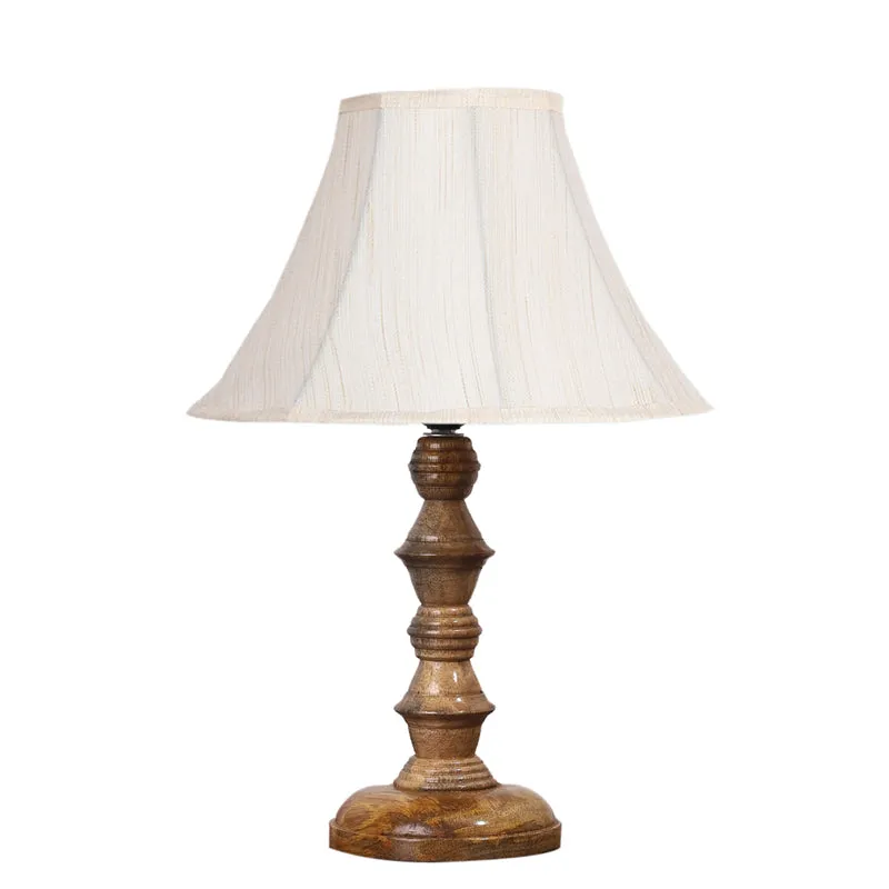 Twistra II Timber Wooden Table Lamp - White,Brown media 6
