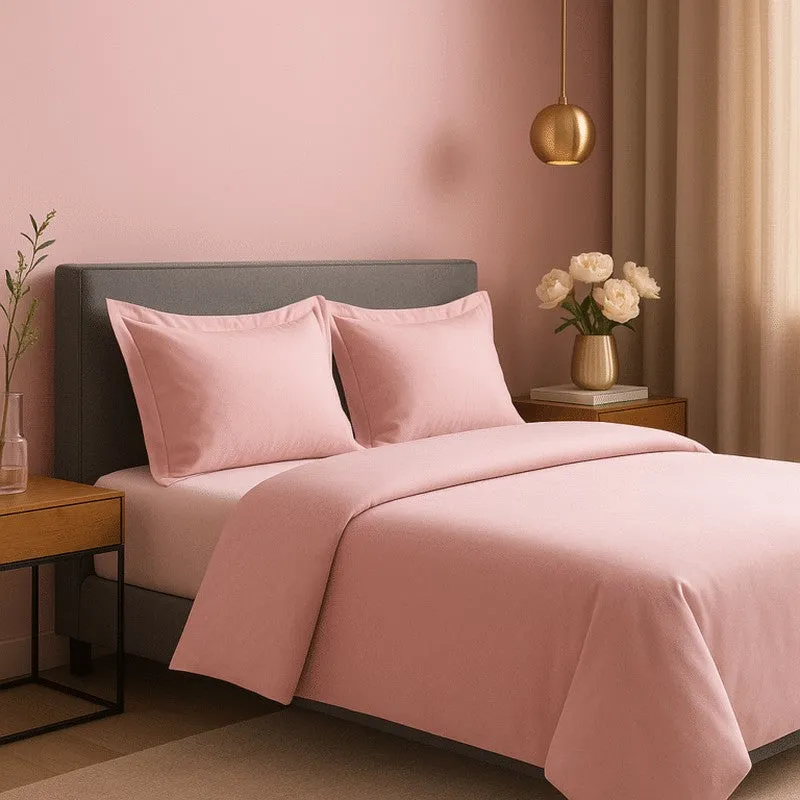 SoloTone Cotton Bedsheet (Pink) - 600 TC media 4