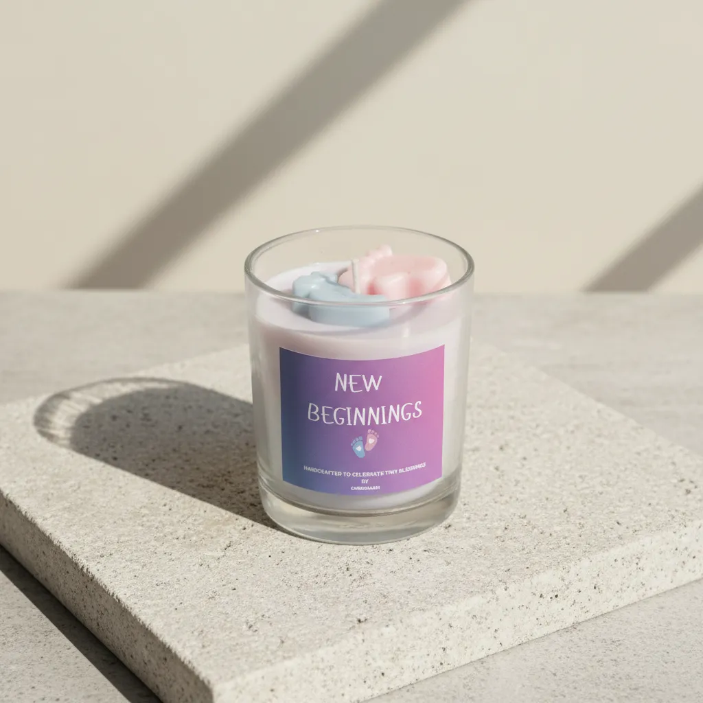 New Beginnings Scented Candle - Neem, Basil media 1