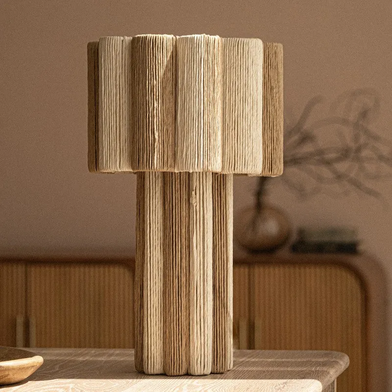 Orange Tree Kenji Mild Steel Table Lamp - Brown,Beige media 3